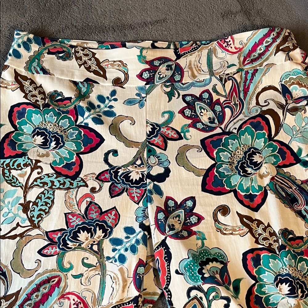 Chico's High Waist Floral Women's Shorts - Multicolor